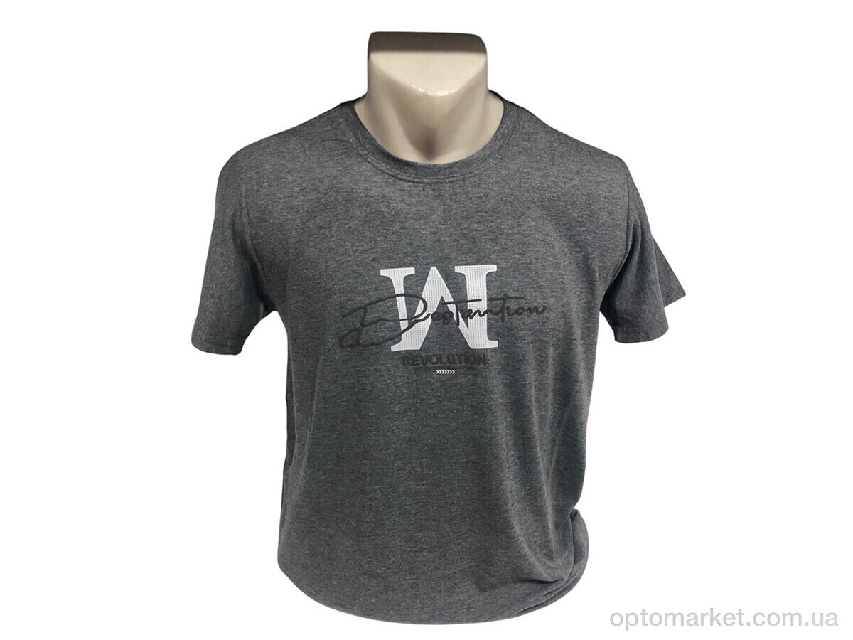 Купить Футболка чоловічі C002 т.сірий R.V.C.A. сірий, фото 2