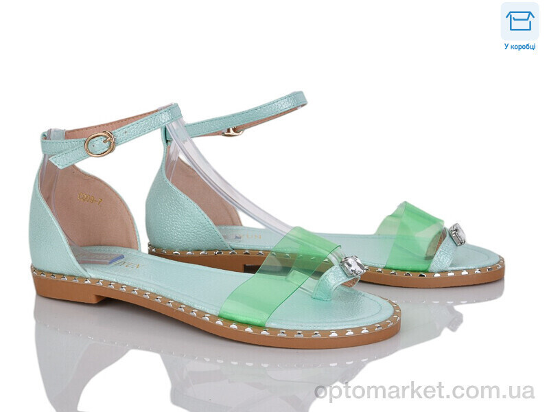 Купить Босоніжки жіночі C009-7 Fuguiyun зелений, фото 2