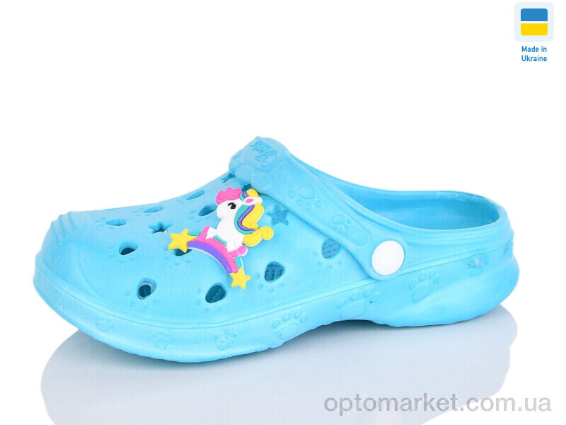 Купить Крокси дитячі C100 бірюза Verta блакитний, фото 2