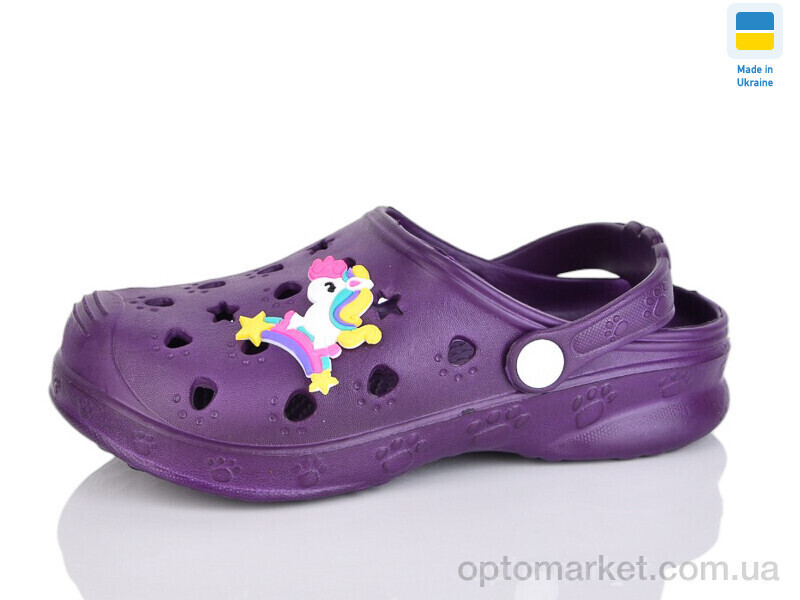 Купить Крокси дитячі C100 бордовий Verta фіолетовий, фото 2