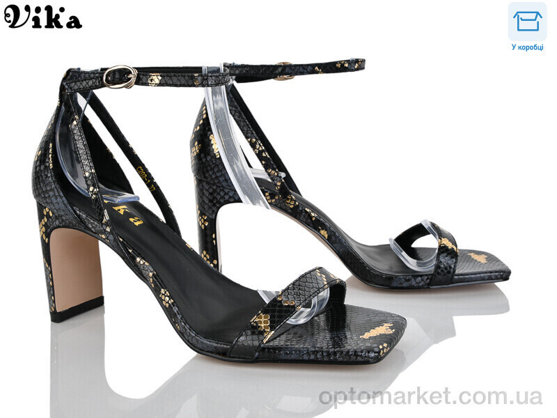 Купить Босоніжки жіночі C202-1 Vika чорний, фото 2