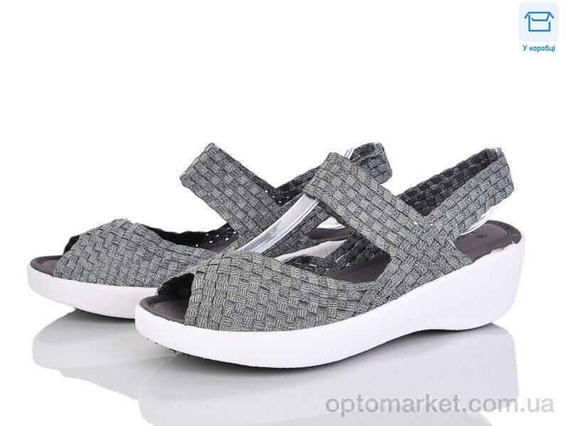 Купить Босоніжки жіночі C212-3 Fuguiyun сірий, фото 2