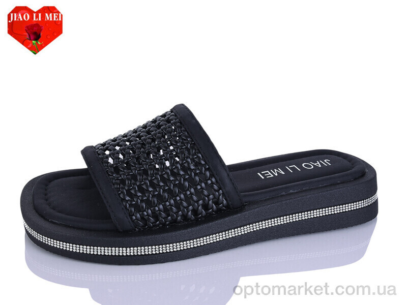 Купить Шльопанці жіночі C22-1 Jiao Li Mei чорний, фото 2