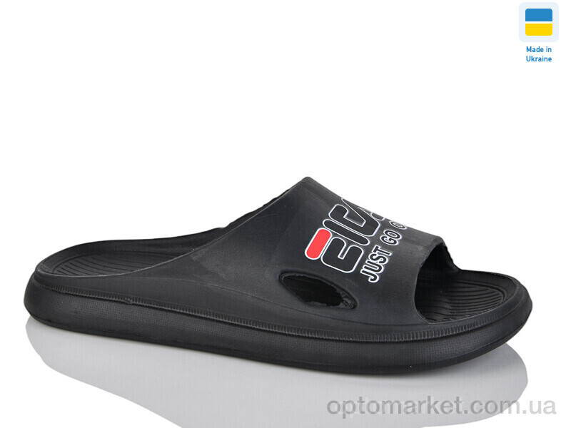 Купить Шльопанці чоловічі C79-8 чорний Krok чорний, фото 2