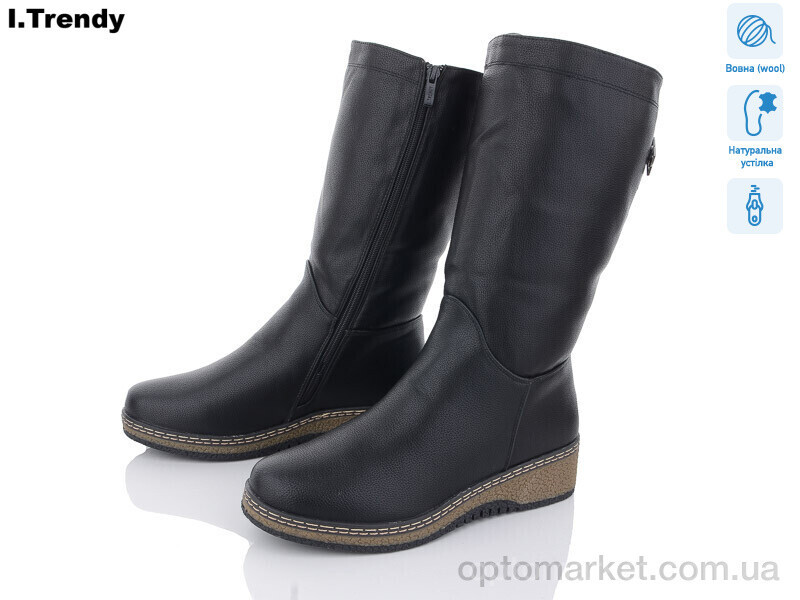 Купить Чоботи жіночі CH01-1 Trendy чорний, фото 3