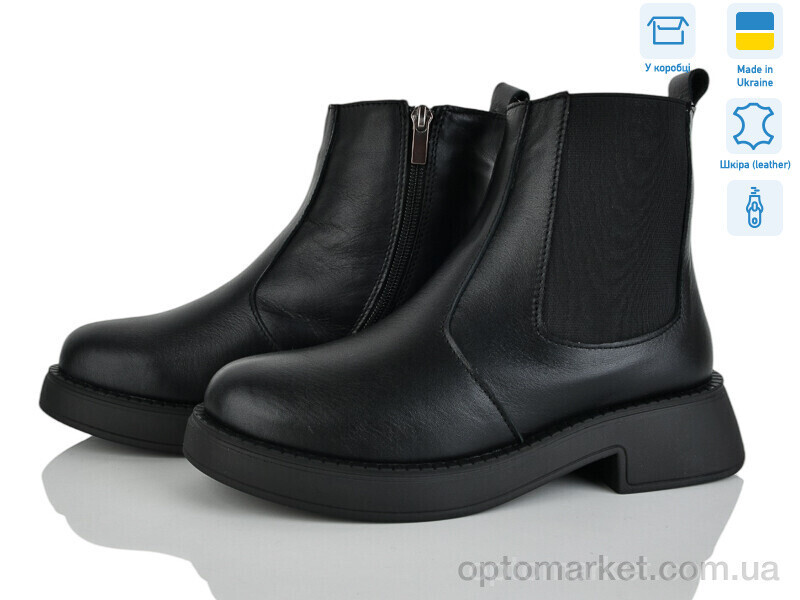 Купить Черевики жіночі Челсі ч.и.м. Golden Natali чорний, фото 2