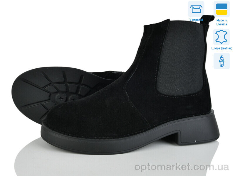 Купить Черевики жіночі Челсі ч.в.м. Golden Natali чорний, фото 2