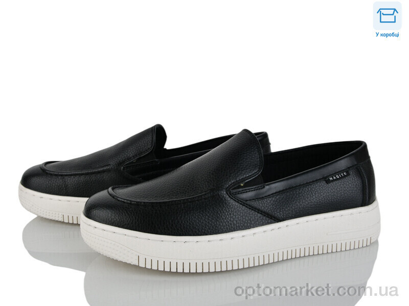 Купить Сліпони чоловічі D116-1C Nasite чорний, фото 2