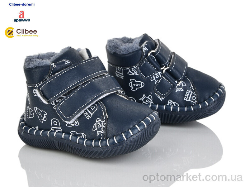 Купить Пінетки дитячі D120-1 navy Apawwa синій, фото 2