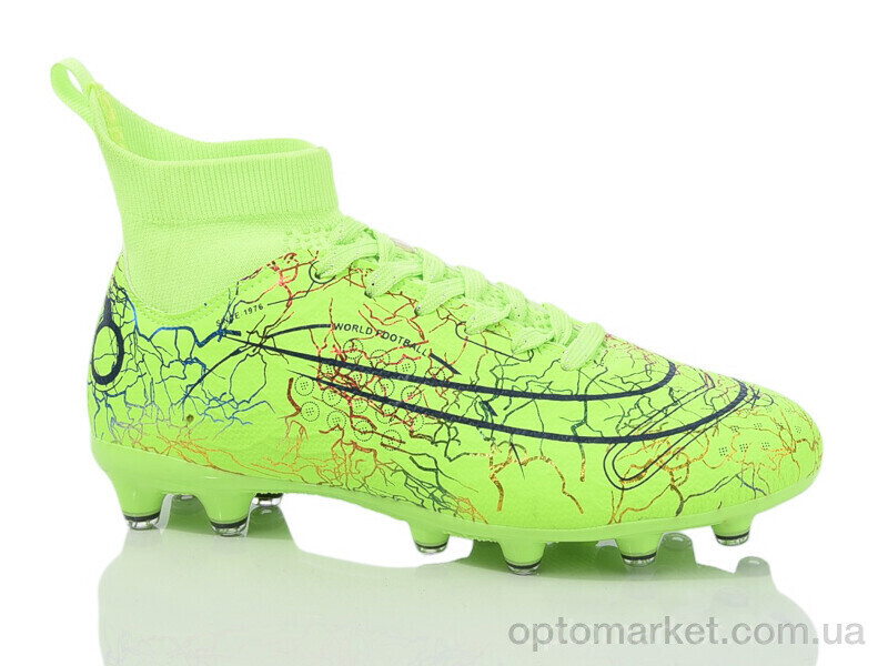 Купить Футбольне взуття дитячі D2324-7H Demax зелений, фото 3