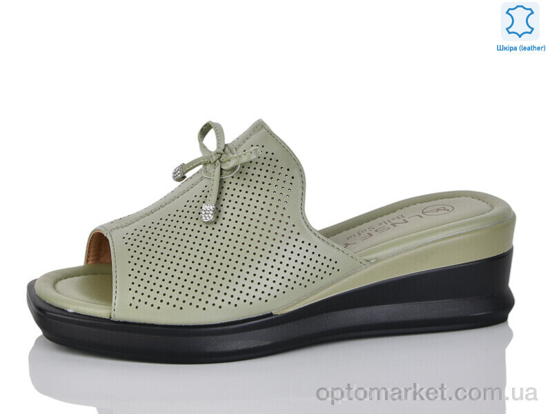 Купить Шльопанці жіночі D2363-19 LNSFY зелений, фото 2
