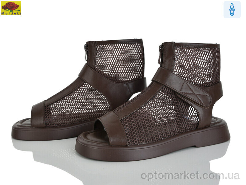 Купить Босоніжки жіночі D3198-2 Mei De Li коричневий, фото 2