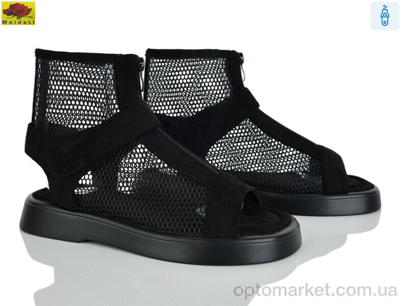 Купить Босоніжки жіночі D3198-3 Mei De Li чорний, фото 2