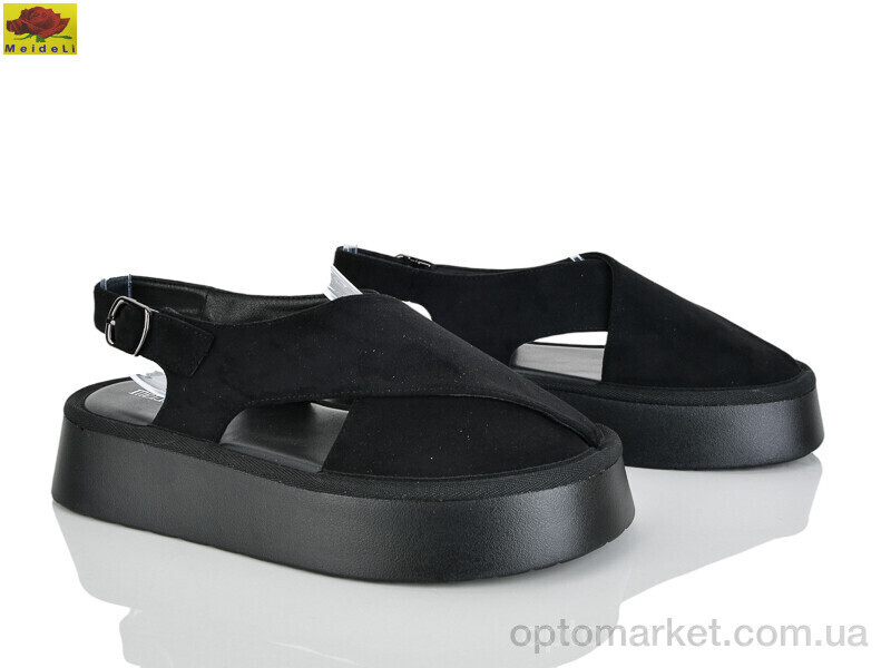 Купить Босоніжки жіночі D550-10 Mei De Li чорний, фото 2