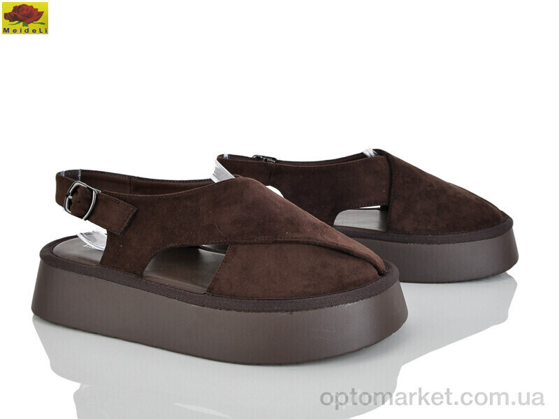 Купить Босоніжки жіночі D550-11 Mei De Li коричневий, фото 2