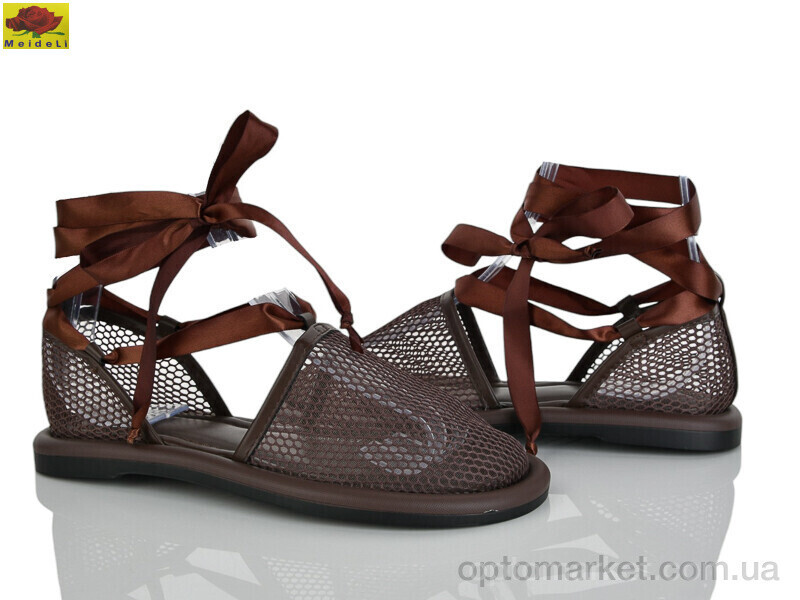 Купить Босоніжки жіночі D550-13 Mei De Li коричневий, фото 2