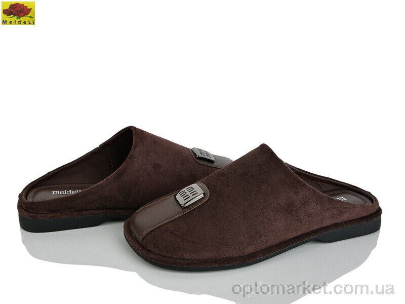Купить Шльопанці жіночі D550-2 Mei De Li коричневий, фото 2