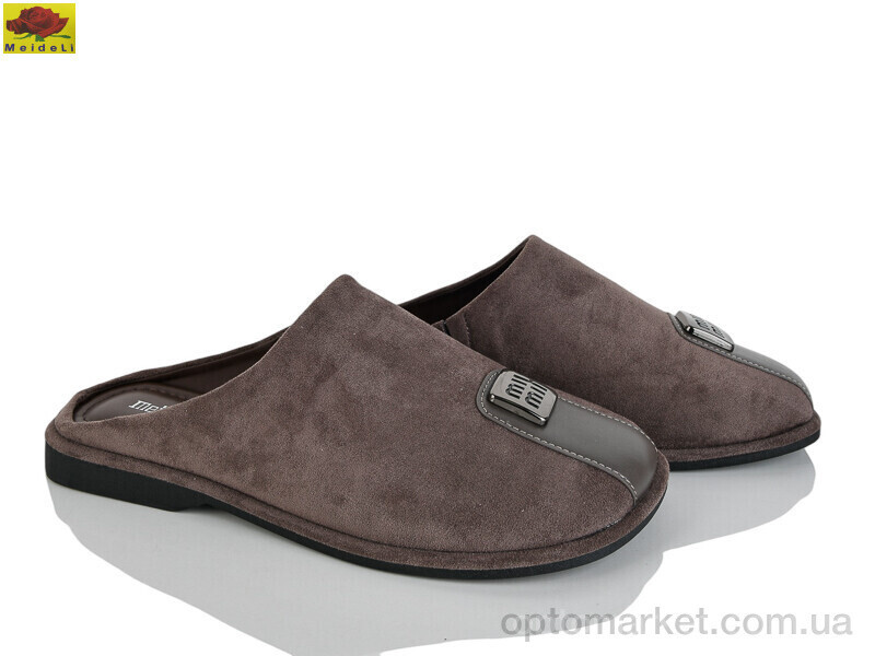 Купить Шльопанці жіночі D550-3 Mei De Li коричневий, фото 2