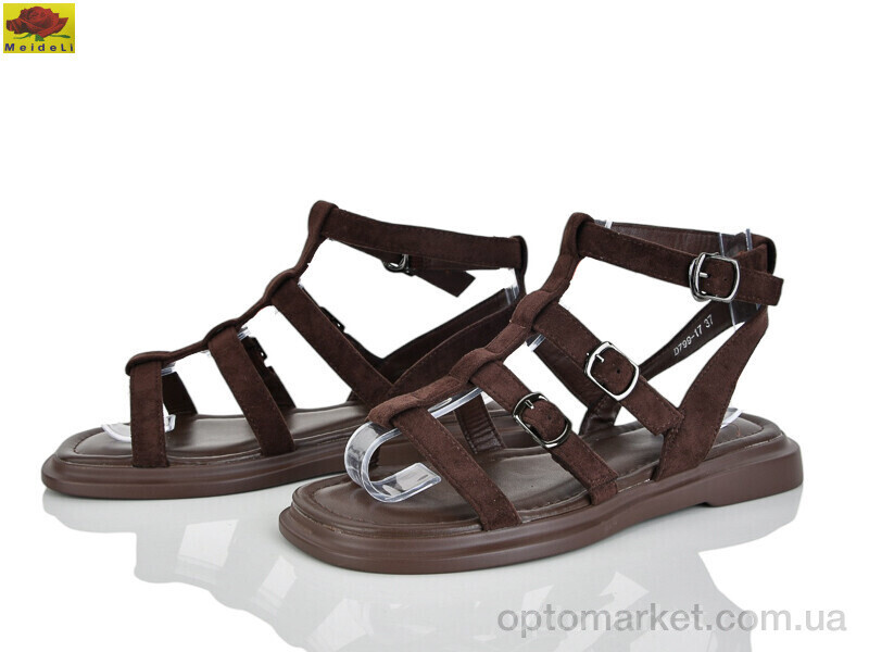 Купить Босоніжки жіночі D799-17 Mei De Li коричневий, фото 2