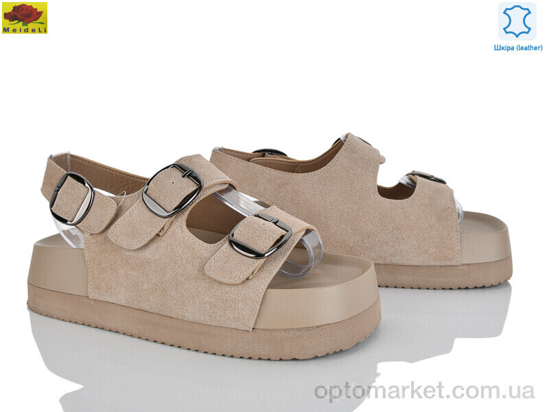 Купить Босоніжки жіночі D889-3 Mei De Li бежевий, фото 2