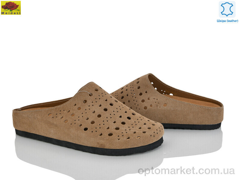 Купить Шльопанці жіночі D95-15 Mei De Li коричневий, фото 2