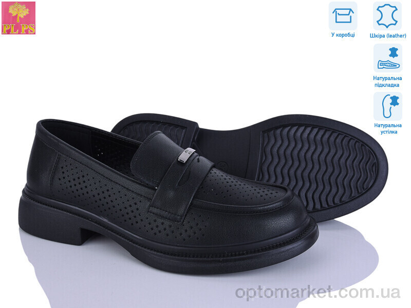 Купить Туфлі жіночі DAA19-1 PLPS чорний, фото 2