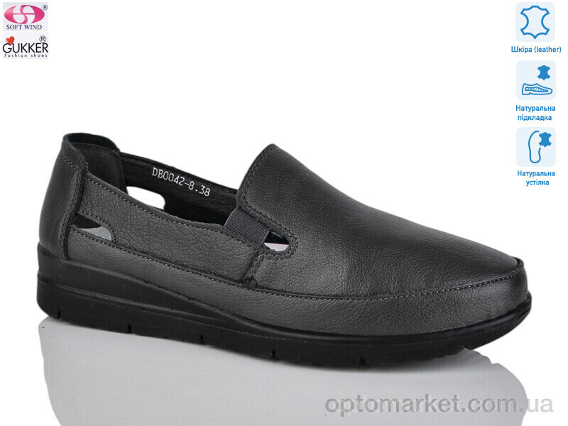 Купить Туфлі жіночі DB0042-8 Gukkcr сірий, фото 2