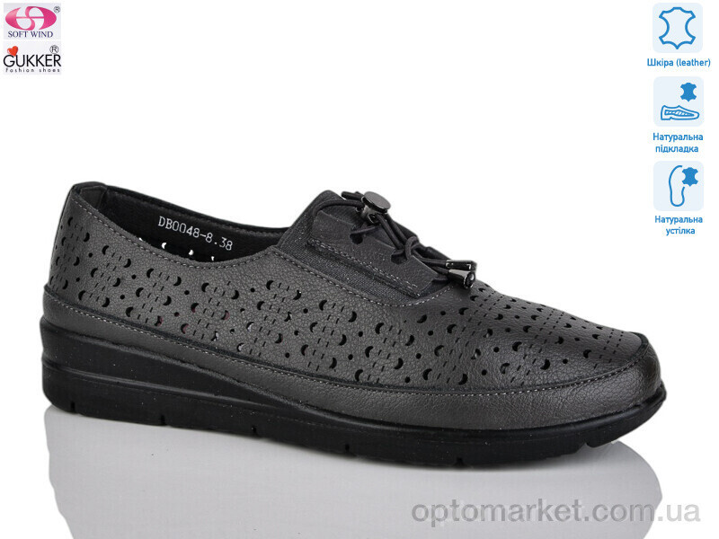 Купить Туфлі жіночі DB0048-8 Gukkcr сірий, фото 2