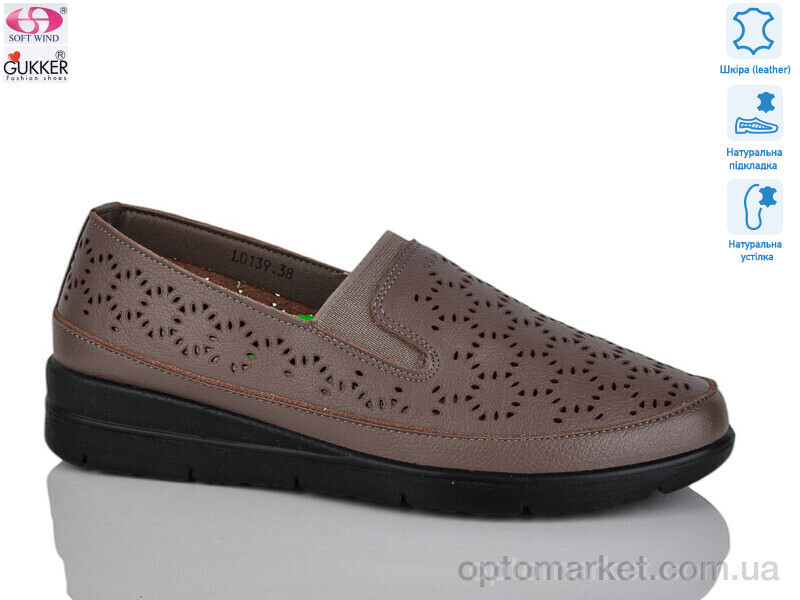 Купить Туфлі жіночі DB0051-4 Gukkcr коричневий, фото 2