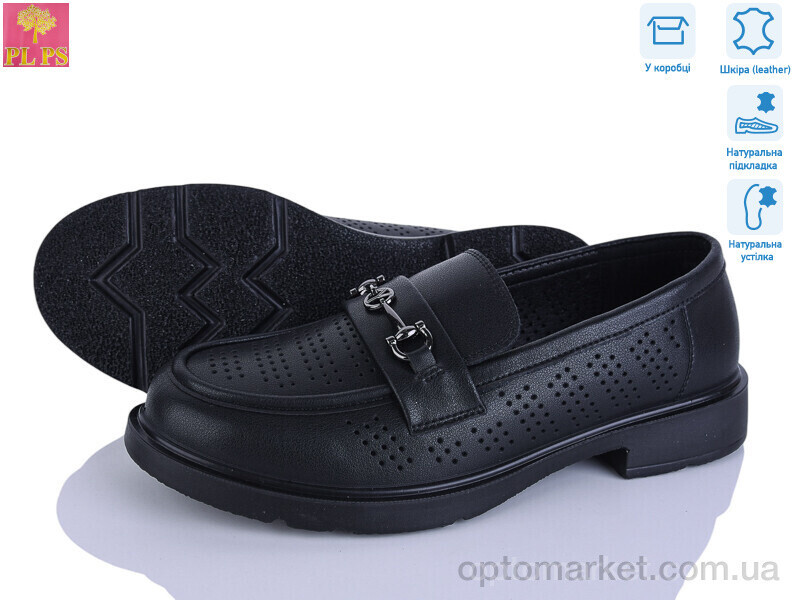 Купить Туфлі жіночі DBB16-1 PLPS чорний, фото 2