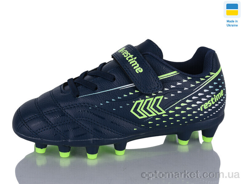 Купить Футбольне взуття дитячі DDB26713-2 navy-green Restime синій, фото 2