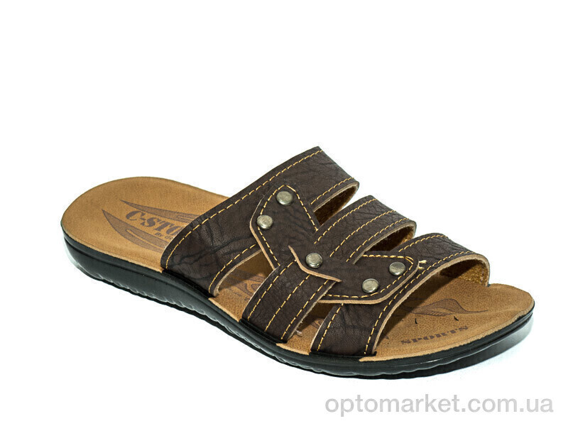 Купить Шльопанці дитячі ДМ030 коричневый Waldem коричневий, фото 2