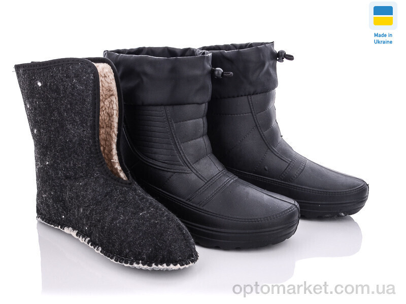 Купить Чоботи з піни чоловічі DS Укр ГП05 піна чорний чулком DS чорний, фото 2