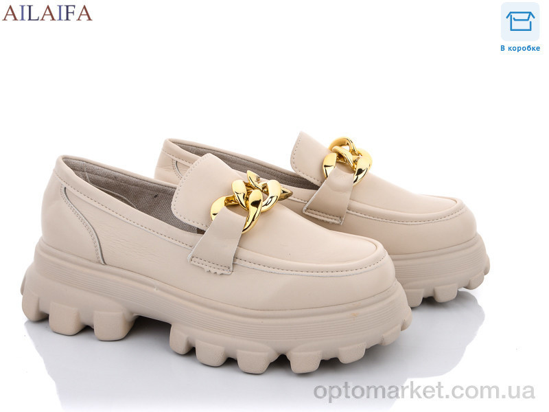 Купить Туфли женские DW15 beige пена Ailaifa бежевый, фото 2