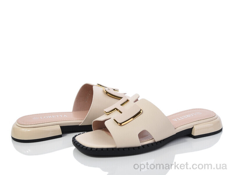 Купить Шльопанці жіночі E193-3 Loretta бежевий, фото 2