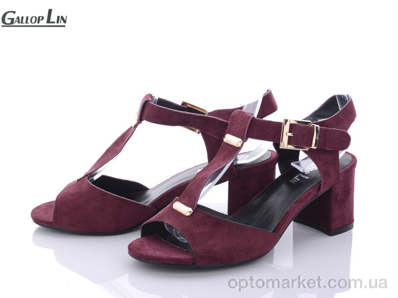 Купить Босоніжки жіночі E240 Gallop Lin бордовий, фото 3
