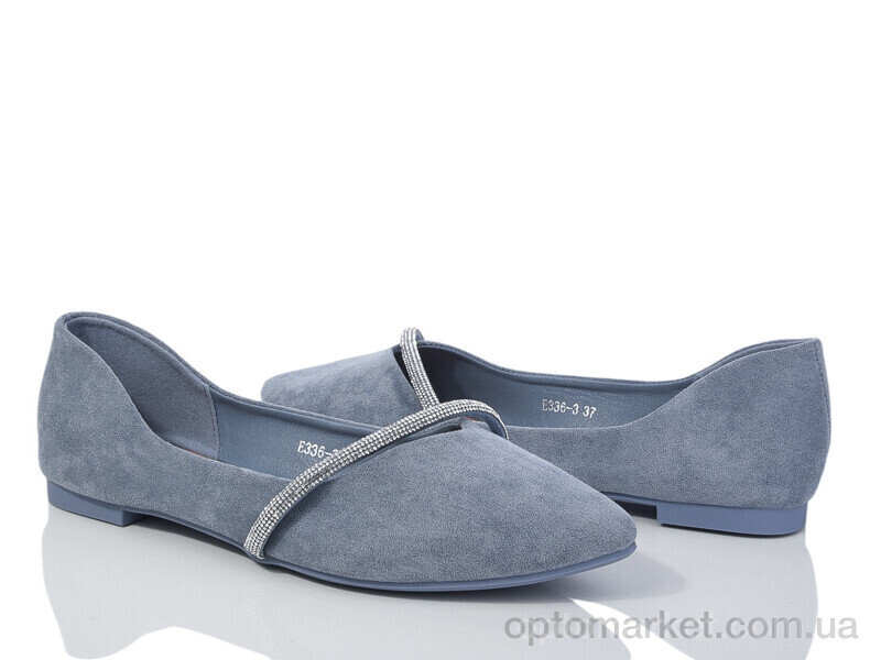 Купить Балетки жіночі E336-3 Loretta блакитний, фото 2