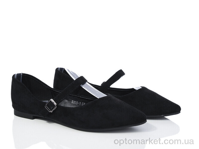 Купить Балетки жіночі E350-1 Loretta чорний, фото 2