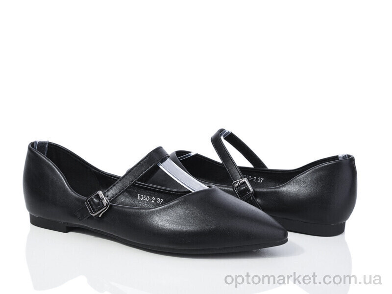 Купить Балетки жіночі E350-2 Loretta чорний, фото 2