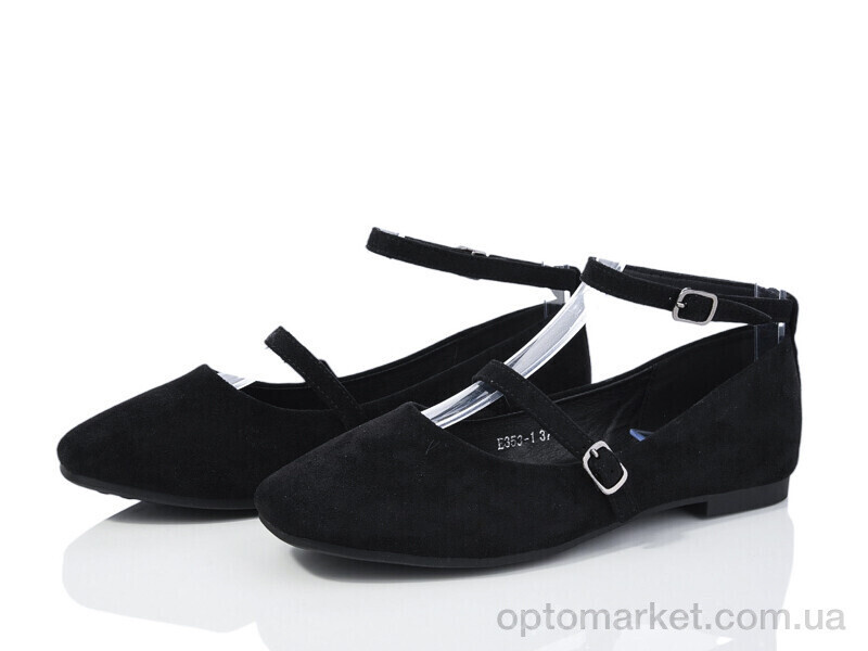 Купить Балетки жіночі E353-1 Loretta чорний, фото 2