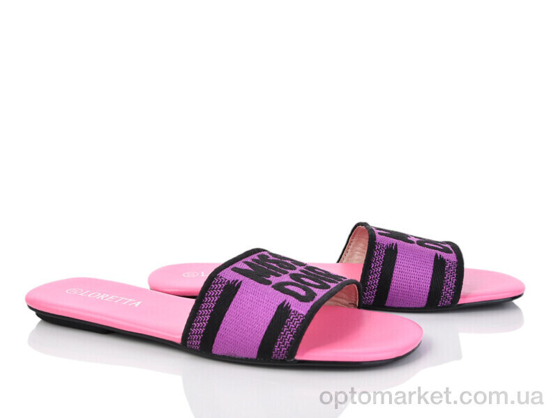 Купить Шльопанці жіночі E577-6 Loretta фіолетовий, фото 2