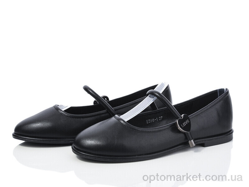 Купить Туфлі жіночі E596-1 Loretta чорний, фото 2