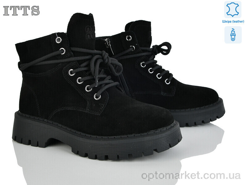 Купить Черевики жіночі E69-1 ITTS чорний, фото 2