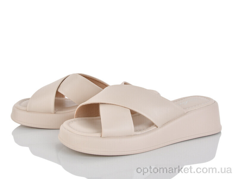 Купить Шльопанці жіночі E722-3 Loretta бежевий, фото 2