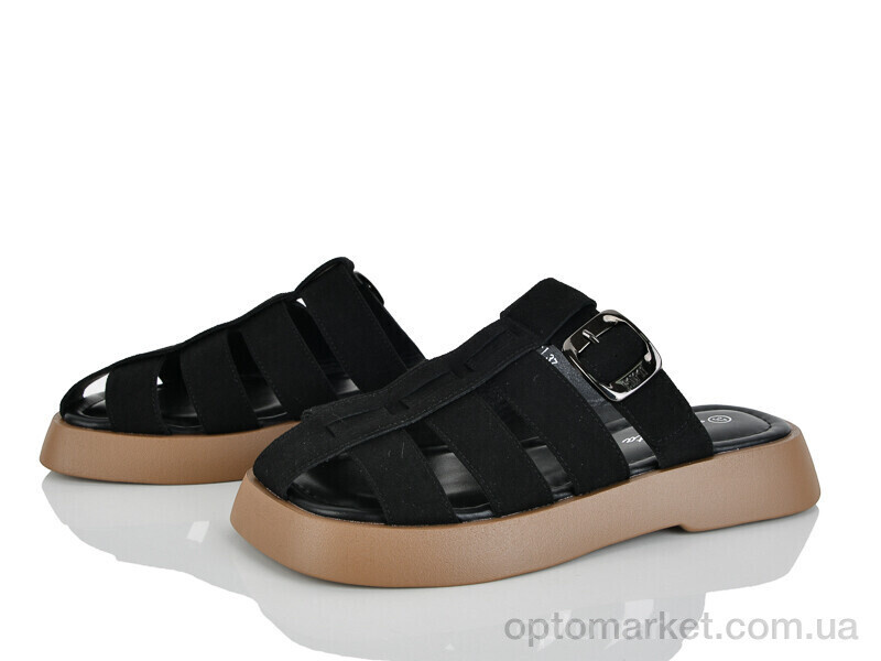 Купить Шльопанці жіночі E729-1 Loretta чорний, фото 2