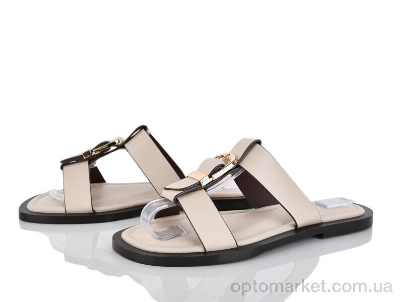 Купить Шльопанці жіночі E736-3 Loretta бежевий, фото 2
