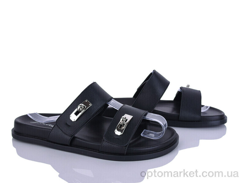 Купить Шльопанці жіночі E749-1 Loretta чорний, фото 2