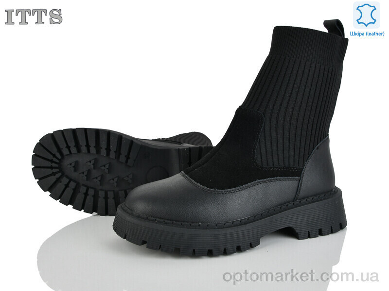 Купить Черевики жіночі E75-1 ITTS чорний, фото 2