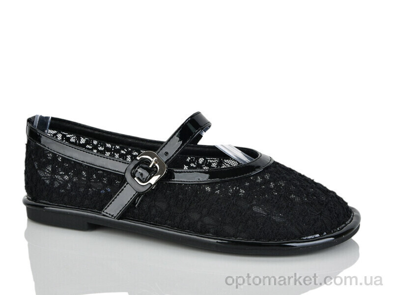 Купить Балетки жіночі E772-1 Loretta чорний, фото 2
