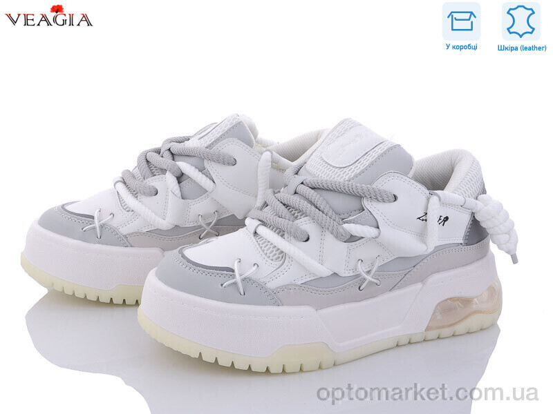 Купить Кросівки жіночі F1068-1 Veagia сірий, фото 2